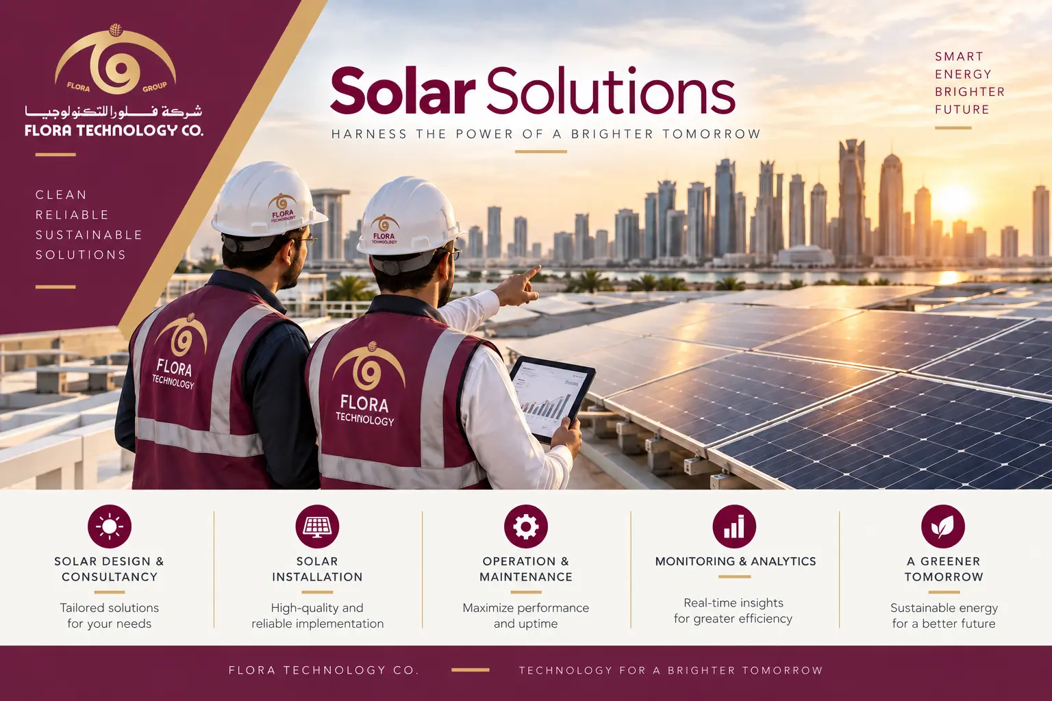 Solar Solutions — Flora Technology, Qatar