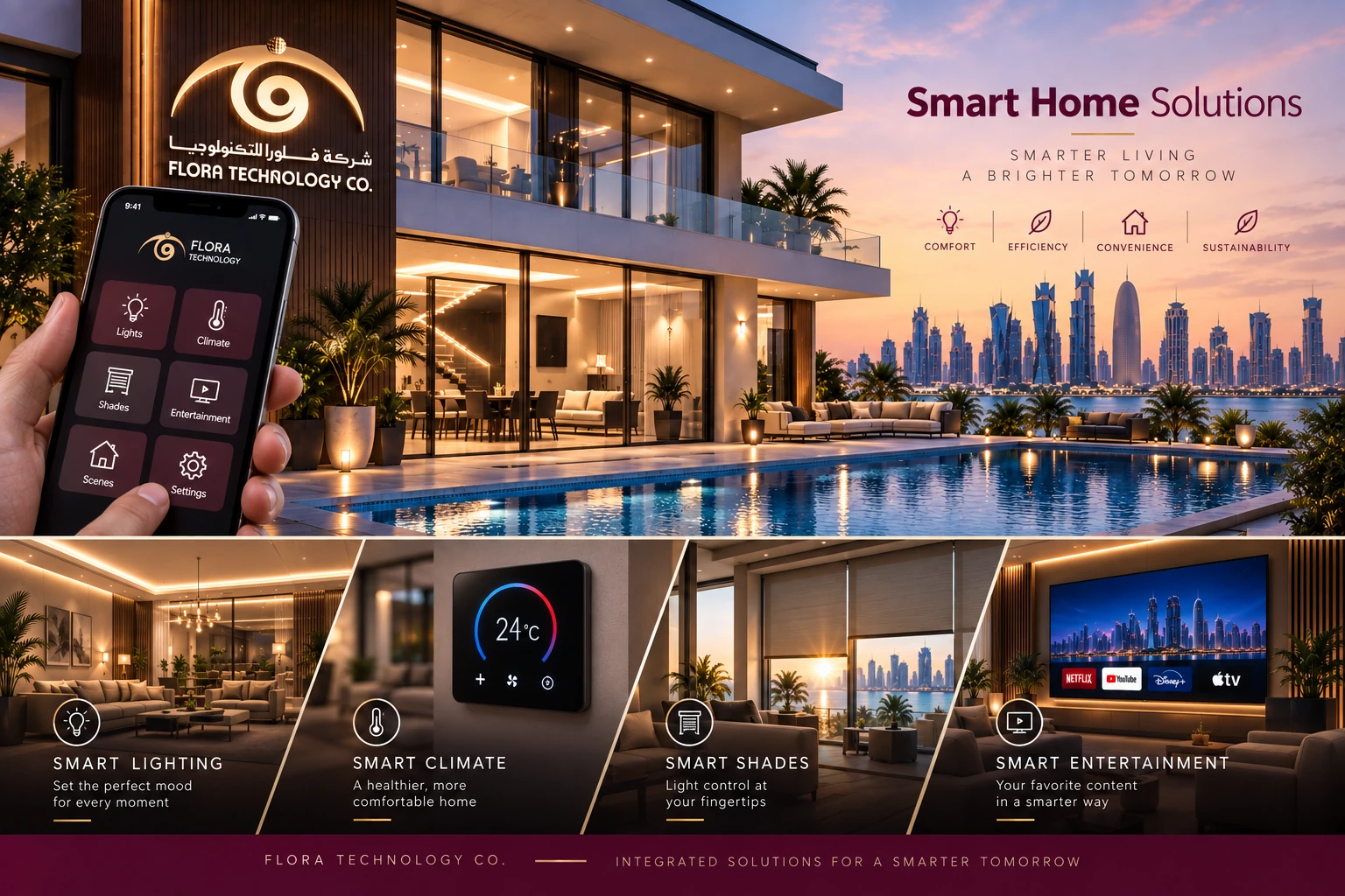 Smart Home Solutions — Flora Technology, Qatar