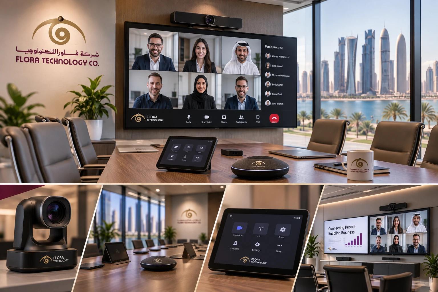 Video Conferencing Solutions — Flora Technology, Qatar